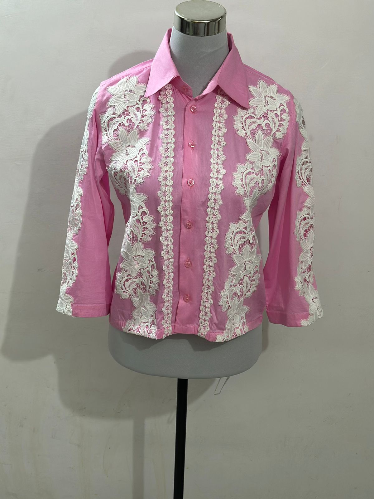 Pink lacy shirt