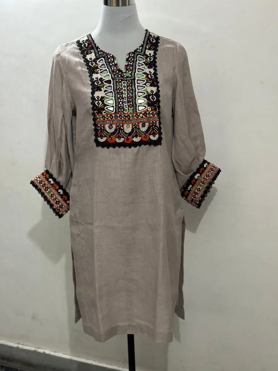 Mirror work kurti